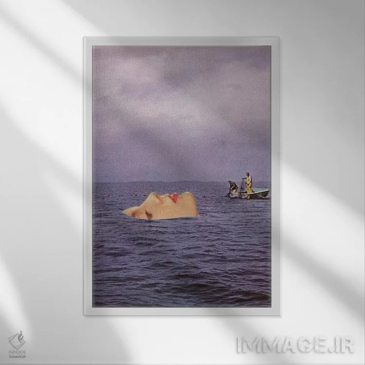 تابلو دکوراتیو جریان زیرین اثر ریچارد وروجز - نمای قابدار سفید