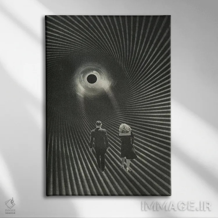 تابلو دکوراتیو بیرون رفتن اثر ریچارد وروجز - نمای روبهرو روی دیوار