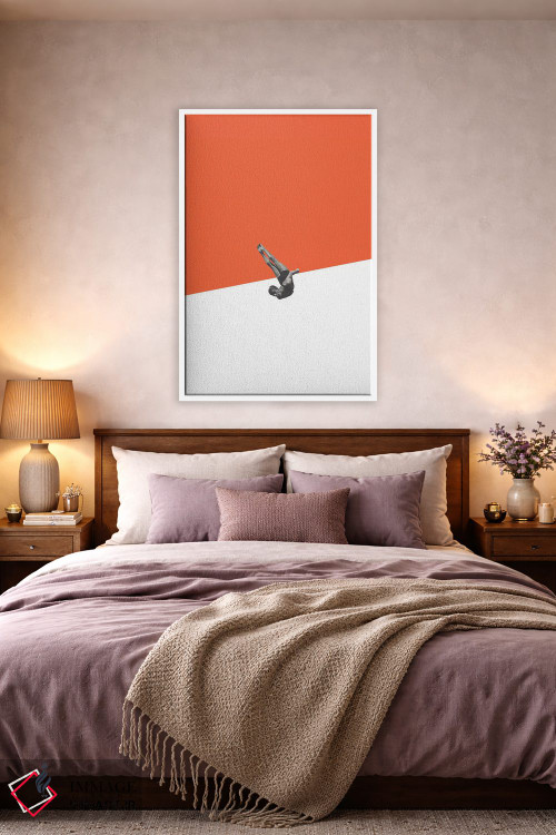 تابلو دکوراتیو غواص نارنجی اثر ریچارد وروجز - D2W