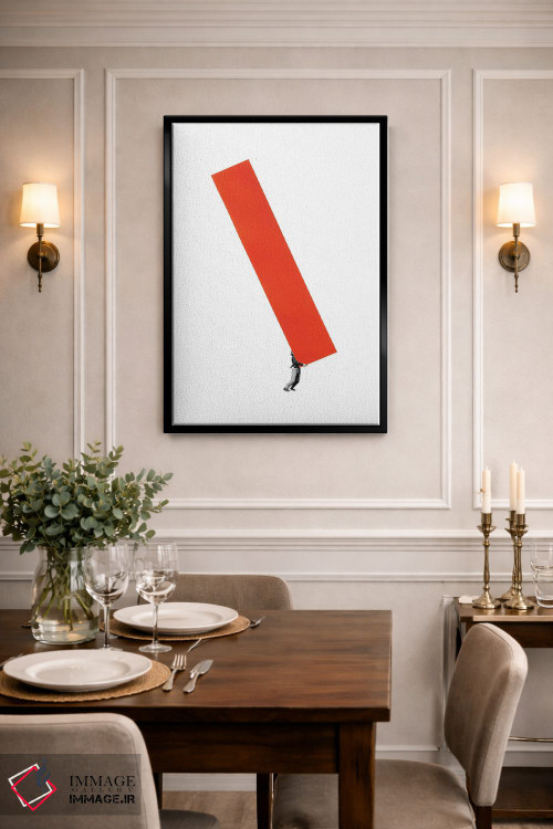 تابلو مینیمال ساخت و ساز سنگین اثر ریچارد وروجز - D1B