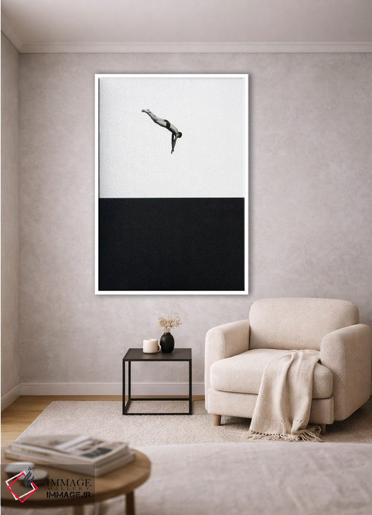 تابلو مینیمال شیرجه اثر ریچارد وروجز - D1W