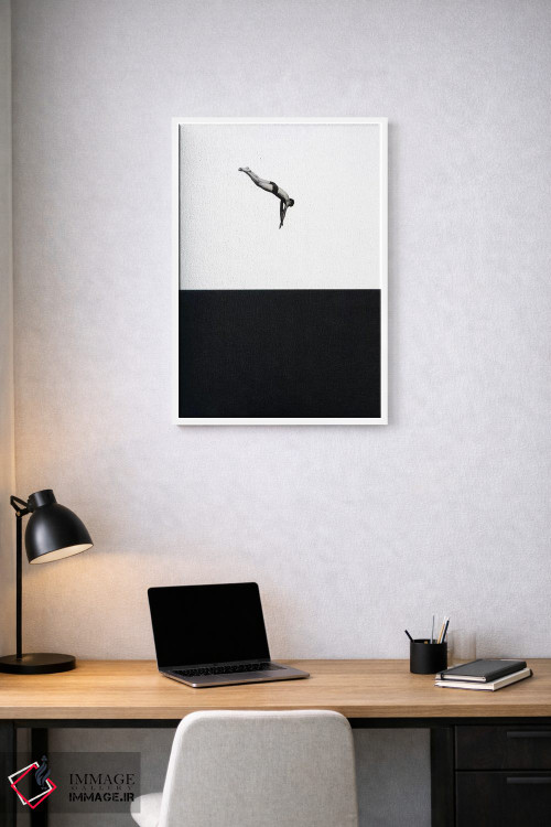 تابلو مینیمال شیرجه اثر ریچارد وروجز - D2W