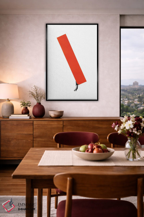 تابلو مینیمال ساخت و ساز سنگین اثر ریچارد وروجز - D4B