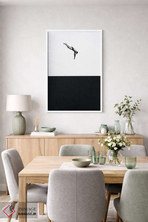 تابلو مینیمال شیرجه اثر ریچارد وروجز - D5W