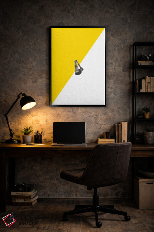 تابلو دکوراتیو غواص زرد اثر ریچارد وروجز - D6B