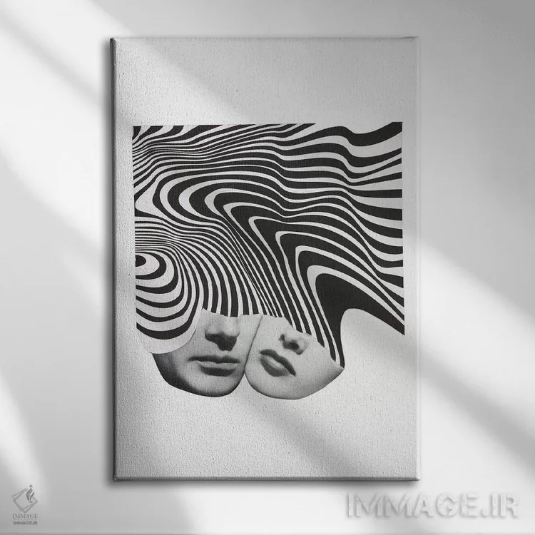 تابلو مینیمال سفر مثل من اثر ریچارد وروجز - نمای روبهرو روی دیوار