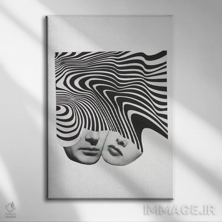 تابلو مینیمال سفر مثل من اثر ریچارد وروجز - نمای روبهرو روی دیوار