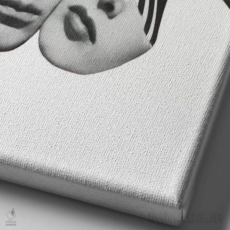 تابلو مینیمال سفر مثل من اثر ریچارد وروجز - نمای نزدیک بافت بوم