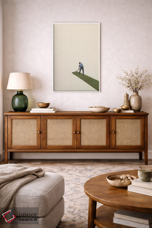 تابلو مینیمال باغبان اثر ریچارد وروجز - D3W