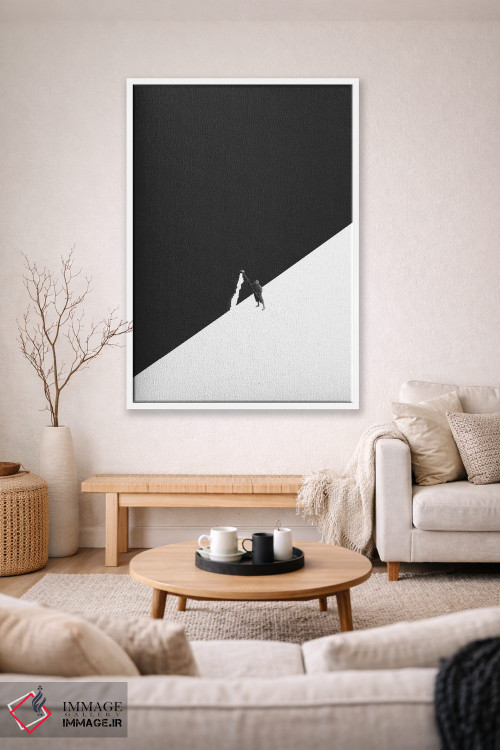 تابلو دکوراتیو سفید کاری یا شستشو با آب اثر ریچارد وروجز - D1W