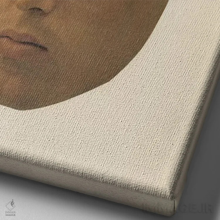 تابلو مینیمال سنگ قبر اثر ریچارد وروجز - نمای نزدیک بافت بوم