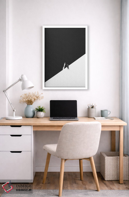 تابلو دکوراتیو سفید کاری یا شستشو با آب اثر ریچارد وروجز - D4W