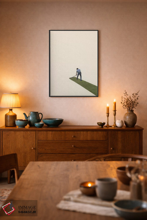 تابلو مینیمال باغبان اثر ریچارد وروجز - D6B