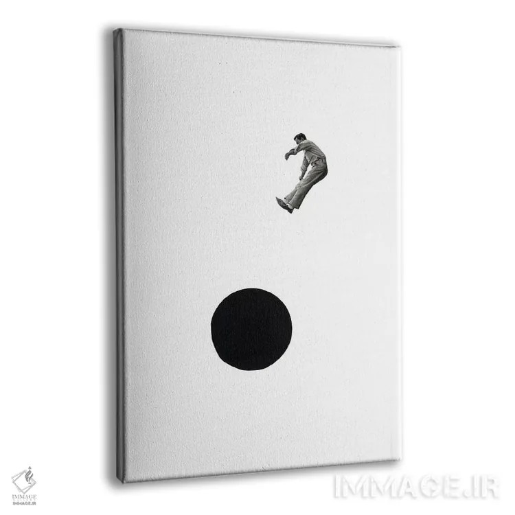 تابلو مینیمال درون پرتگاه اثر ریچارد وروجز - نمای پرسپکتیو محصول