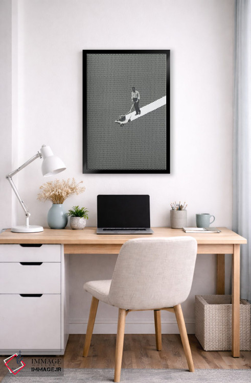 تابلو دکوراتیو خالق خطوط اثر ریچارد وروجز - D5B