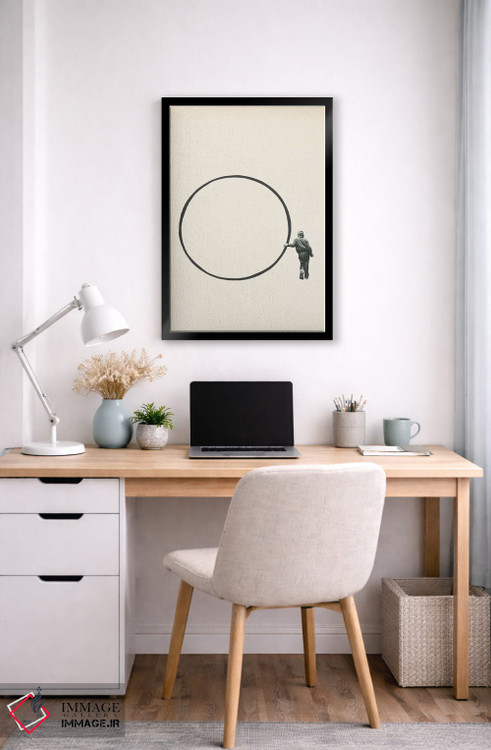 تابلو مینیمال بی خبر از جریان اثر ریچارد وروجز - D6B