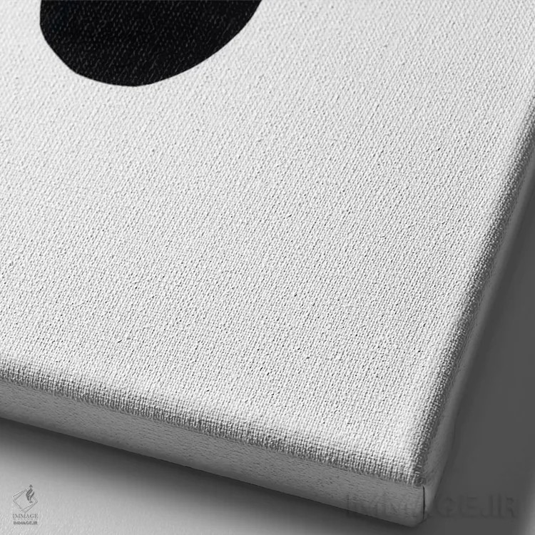 تابلو مینیمال درون پرتگاه اثر ریچارد وروجز - نمای نزدیک بافت بوم