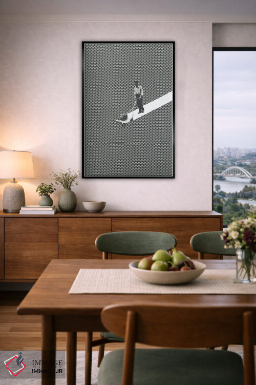 تابلو دکوراتیو خالق خطوط اثر ریچارد وروجز - D6B