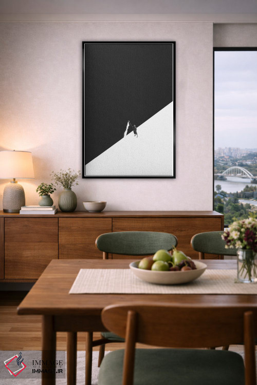 تابلو دکوراتیو سفید کاری یا شستشو با آب اثر ریچارد وروجز - D6B