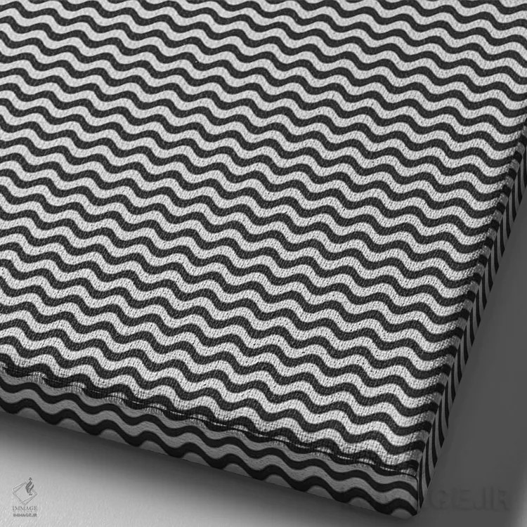 تابلو مینیمال منطقه اثر ریچارد وروجز - نمای نزدیک بافت بوم