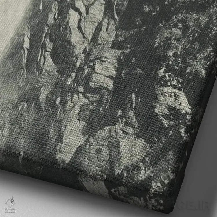 تابلو مدرن سقوط اثر ریچارد وروجز - نمای نزدیک بافت بوم