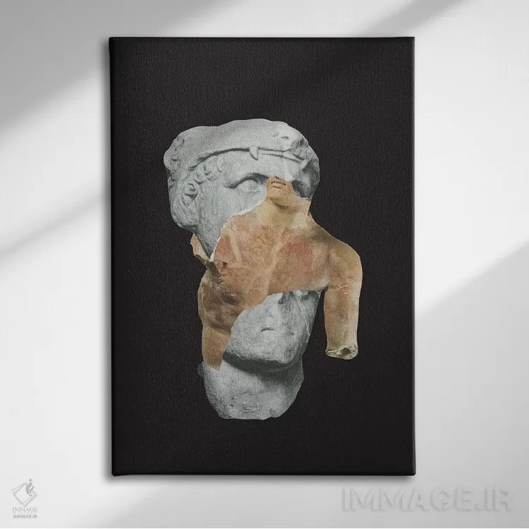 تابلو مدرن مجسمه اثر ریچارد وروجز - نمای روبهرو روی دیوار