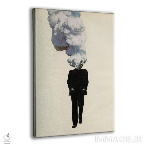 تابلو مینیمال آدم غیرقابل پیش بینی اثر ریچارد وروجز - نمای پرسپکتیو محصول