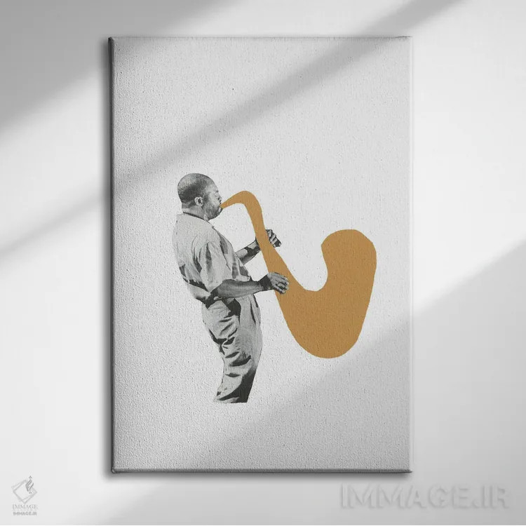 تابلو مدرن بازیکن اثر ریچارد وروجز - نمای روبهرو روی دیوار