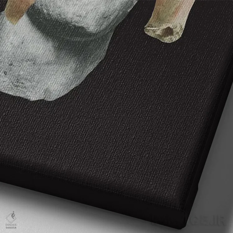 تابلو مدرن مجسمه اثر ریچارد وروجز - نمای نزدیک بافت بوم