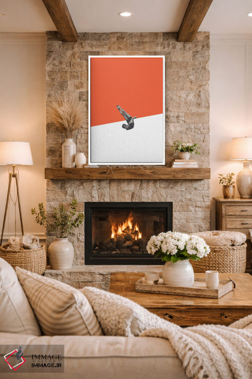 تابلو مینیمال غواص اثر ریچارد وروجز - D1W