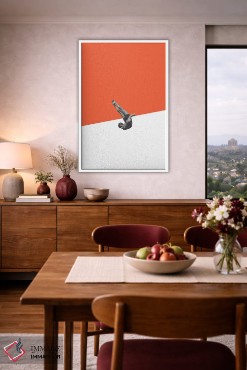 تابلو مینیمال غواص اثر ریچارد وروجز - D3W