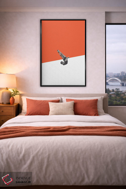 تابلو مینیمال غواص اثر ریچارد وروجز - D5B