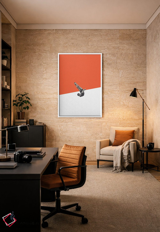 تابلو مینیمال غواص اثر ریچارد وروجز - D6W