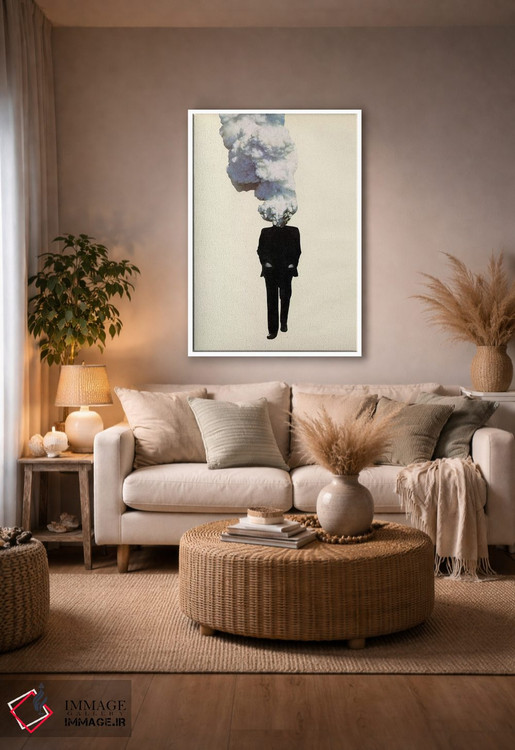 تابلو مینیمال آدم غیرقابل پیش بینی اثر ریچارد وروجز - D4W