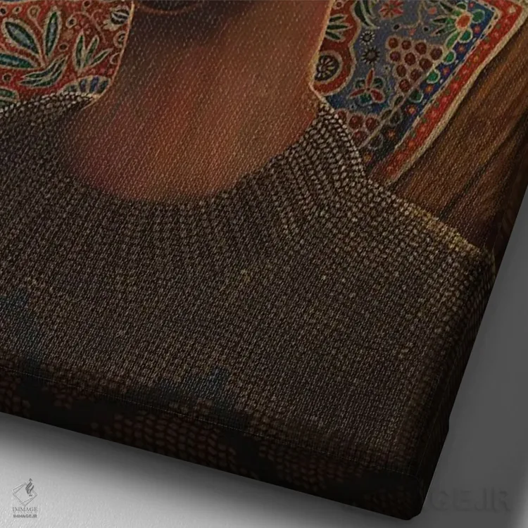 تابلو دکوراتیو مردی که مانند پسربچه ای گریه می کند اثر روری میچل - نمای نزدیک بافت بوم