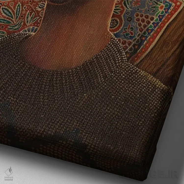 تابلو دکوراتیو مردی که مانند پسربچه ای گریه می کند اثر روری میچل - نمای نزدیک بافت بوم
