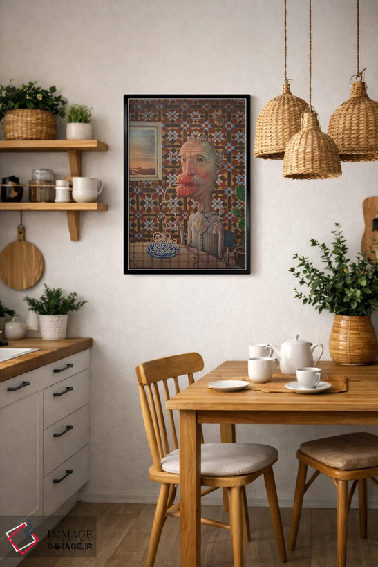 تابلو دکوراتیو غروب به سبک آل دنته اثر روری میچل - D5B