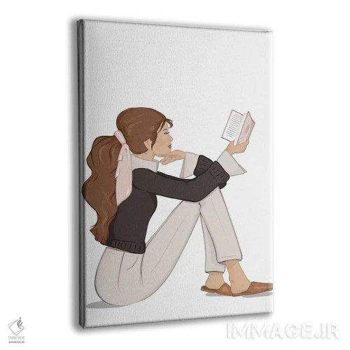تابلو دکوراتیو Light-Skinned, Brunette Hair,شیک کتاب خوان، پوست روشن، موهای… اثر سابینا فن - نمای پرسپکتیو محصول