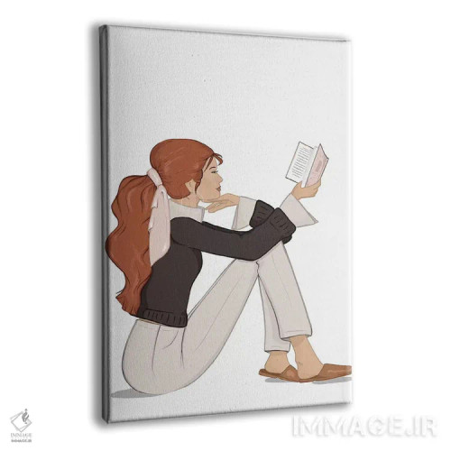 تابلو دکوراتیو Light-Skinned, Red Hair,شیک کتاب خوان، پوست روشن، موهای قرمز اثر سابینا فن - نمای پرسپکتیو محصول