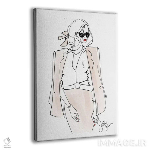 تابلو دکوراتیو لباس رسمی اداری اثر سابینا فن - نمای پرسپکتیو محصول