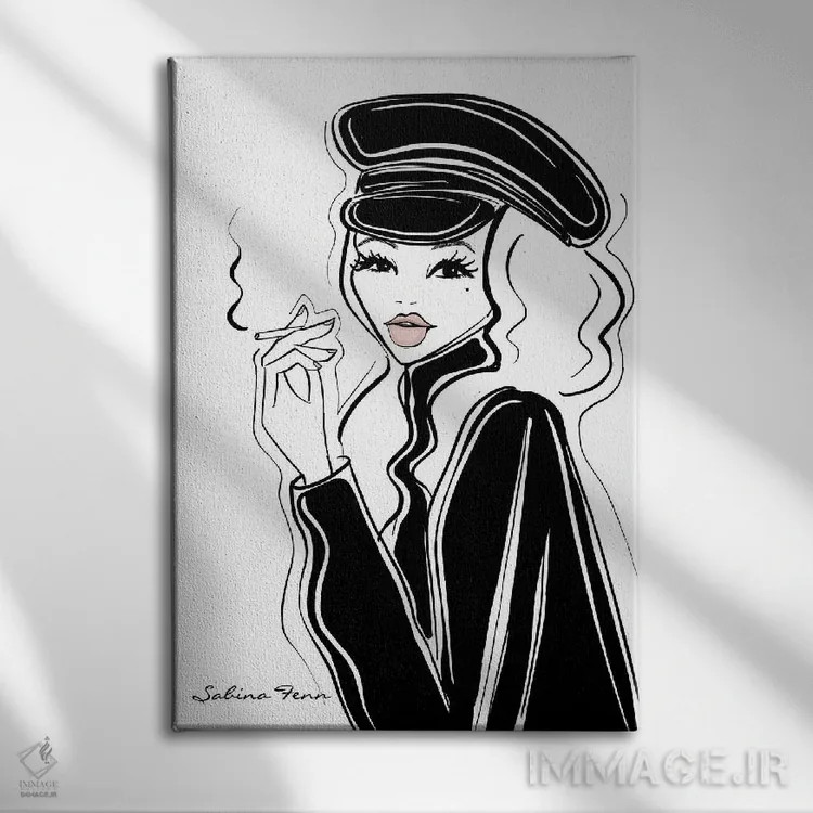 تابلو دکوراتیو سیگار اثر سابینا فن - نمای روبهرو روی دیوار