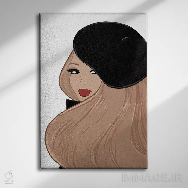 تابلو دکوراتیو مانند یک پاریسی اثر سابینا فن - نمای روبهرو روی دیوار