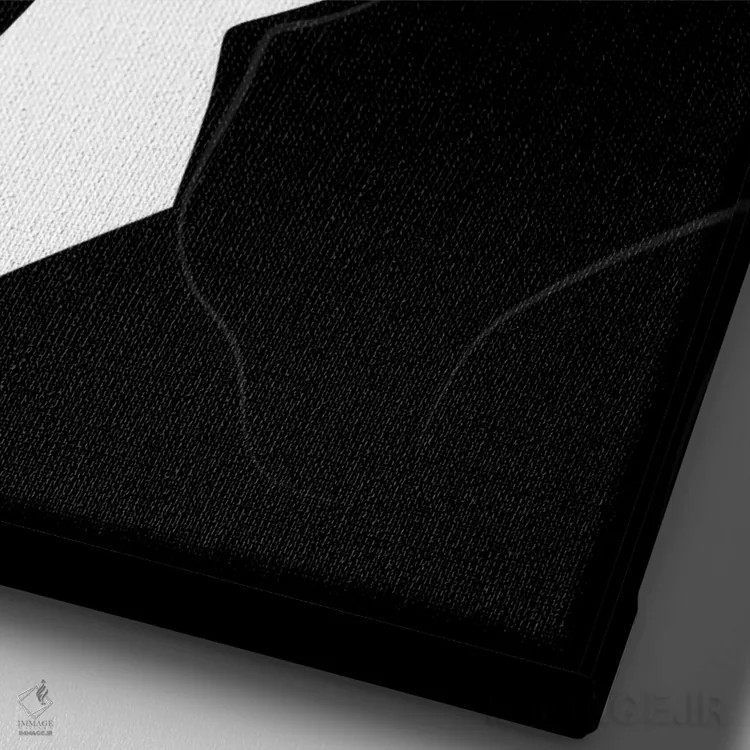 تابلو دکوراتیو Dark-Skinned, Black Hair,شیک اسپرسو، پوست تیره، موهای مشکی اثر سابینا فن - نمای نزدیک بافت بوم