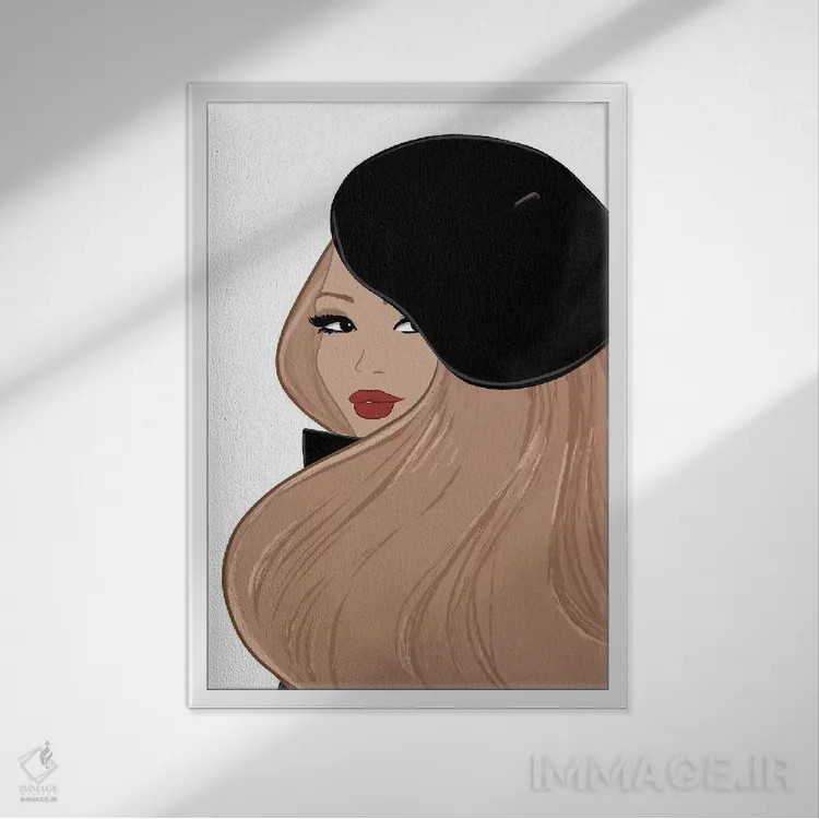 تابلو دکوراتیو مانند یک پاریسی اثر سابینا فن - نمای قابدار سفید