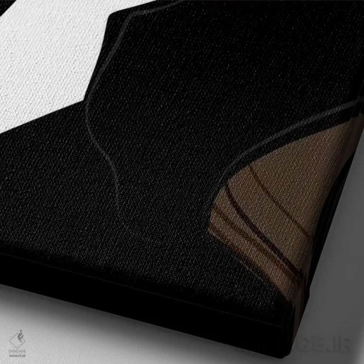 تابلو دکوراتیو Brunette Hair,شیک اسپرسو برنزه، موهای قهوه ای اثر سابینا فن - نمای نزدیک بافت بوم