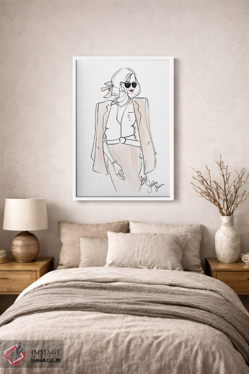 تابلو دکوراتیو لباس رسمی اداری اثر سابینا فن - D1W