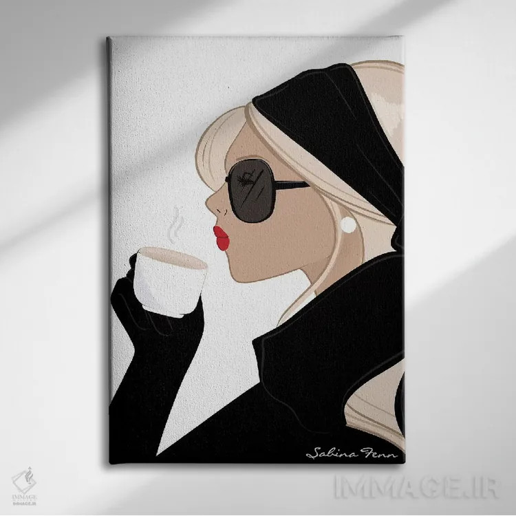 تابلو دکوراتیو Light-Skinned, Blonde Hair,شیک اسپرسو، پوست روشن، موهای بلوند اثر سابینا فن - نمای روبهرو روی دیوار