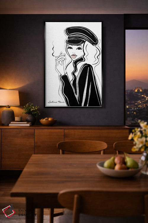 تابلو دکوراتیو سیگار اثر سابینا فن - D1B