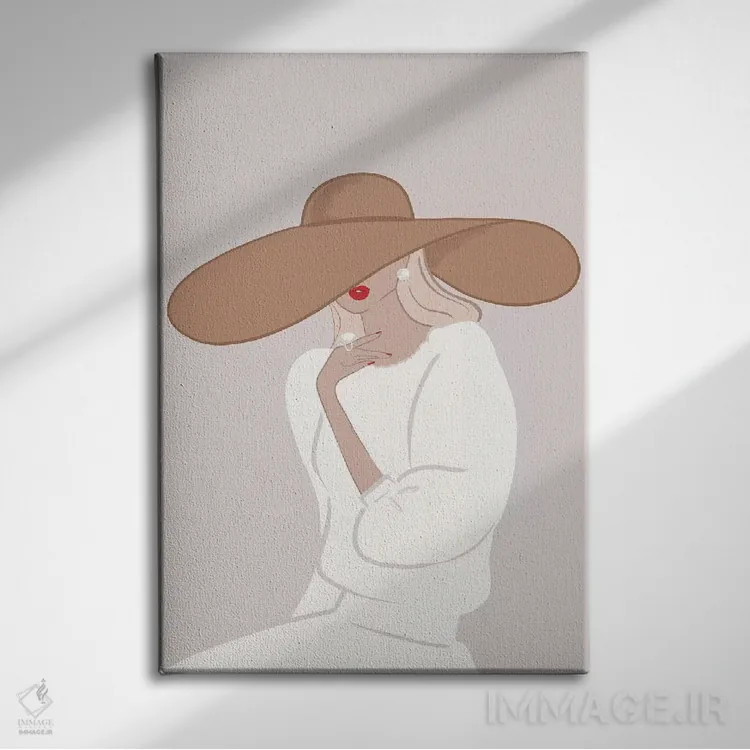 تابلو دکوراتیو Light-Skinned, Blonde Hair,کلاه لبه دار، پوست روشن، موهای بلو… اثر سابینا فن - نمای روبهرو روی دیوار