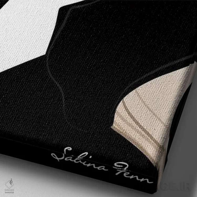 تابلو دکوراتیو Light-Skinned, Blonde Hair,شیک اسپرسو، پوست روشن، موهای بلوند اثر سابینا فن - نمای نزدیک بافت بوم